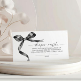 Svart band blöja lotteri tilläggskort