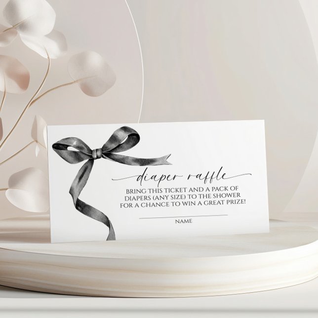 Svart band blöja lotteri tilläggskort (Skapare uppladdad)