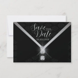 Svart Band Diamant Spara Datum Datumet