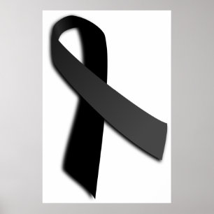 Svart band för medvetenhet för POWMIA Rememrance Poster