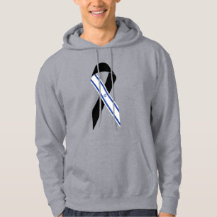 Svart band med flagga hoodie