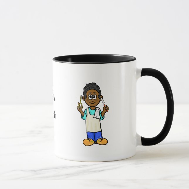 Svart barberare SWAG-mugg Mugg (Höger)