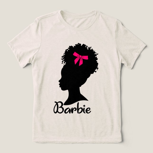 Svart Barbie T Shirt (Design Framsida)