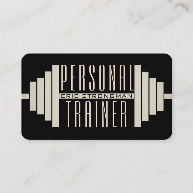 Svart barklocka visitkort (Framsida)