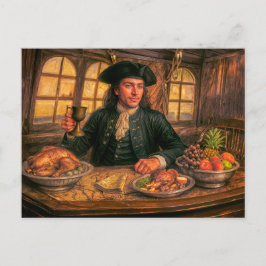 Svart Bart Piratvärdshus Porträtt Vykort