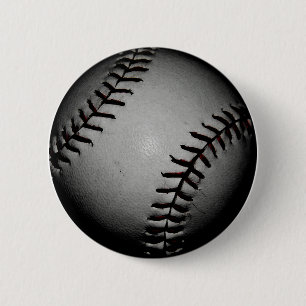 Svart baseball knapp