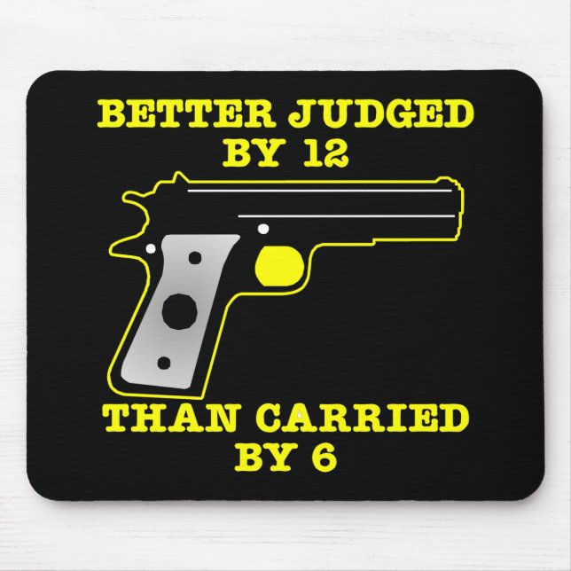 Svart bättre för vapen som försöks av 12 musmatta (Framsidan)