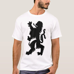 Svart bayersk lejon t-shirt