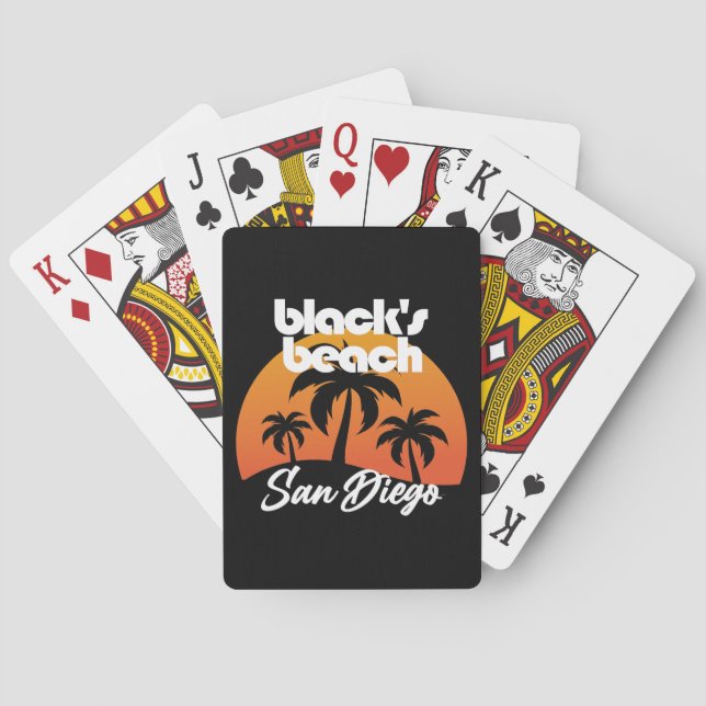 Svart Beach,San Diego Casinokort (Baksidan)
