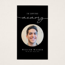 Svart begravning Sympati Foto Minnes- Bönkort