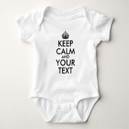 Svart Behålla, Lugn och text Tee Shirt