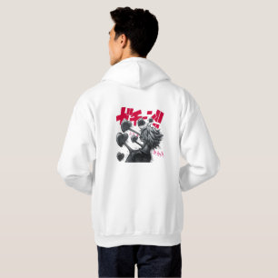 Svart bens 18+ Anime Hoodie – Mogen piratkock C