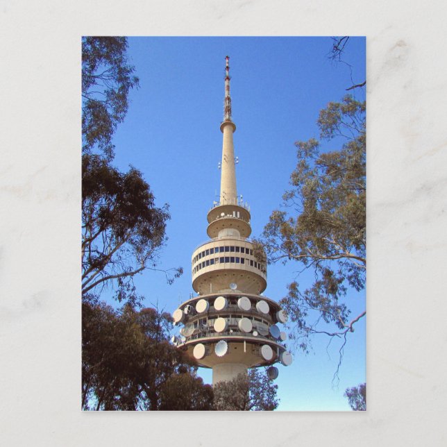 svart berg torn vykort (Framsida)