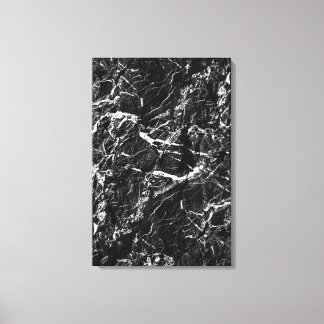 Svart bergsurreal natur falsk stentextur canvastryck