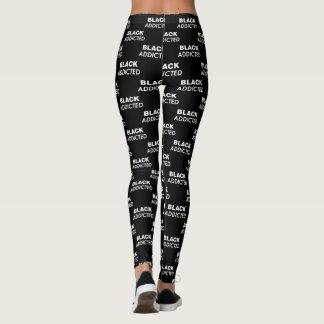 Svart Beroende QOS-drottning av spader Leggings
