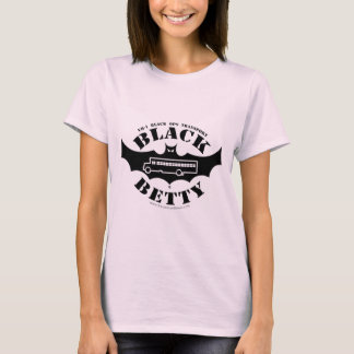 Svart Betty kvinnlig fläktskjorta Tee Shirt