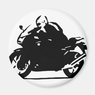 svart bikersymbolsmotorcykel magnet