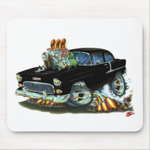 Svart bil 1955 Chevy150-210 Musmatta