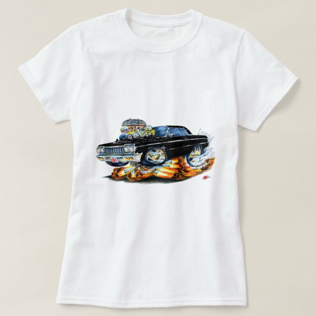 Svart bil 1964 för Impala T Shirt (Design framsida)