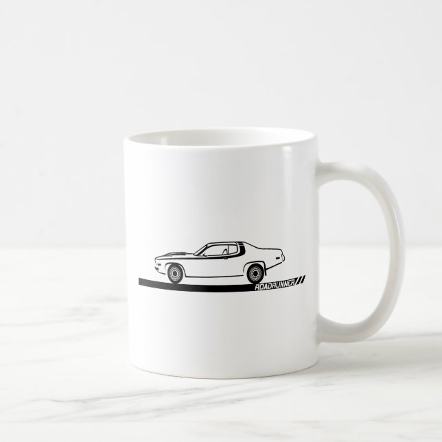 Svart bil 1973-74 för Roadrunner Kaffemugg (Höger)