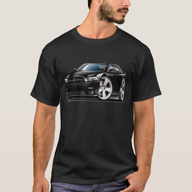 Svart bil för fintuppladdareRT T Shirt (Framsida)