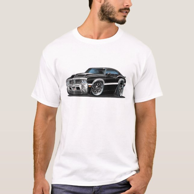 Svart bil för Olds Cutlass 442 Tröja (Framsida)