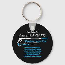 Svart bilars detaljtryck Tvättar Nyckelring