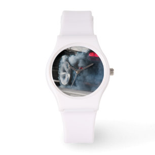 Svart bilbrännare armbandsur