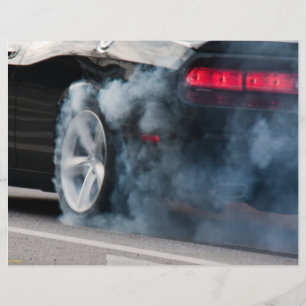 Svart bilbrännare reklamblad