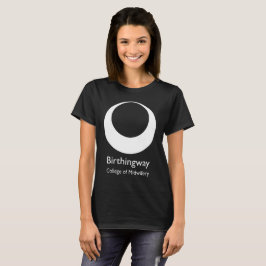 Svart Birthingway logotyp T-shirt