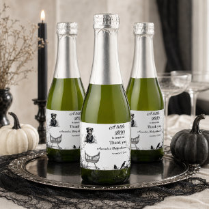Svart björn Halloween tema Little Boo Baby Shower