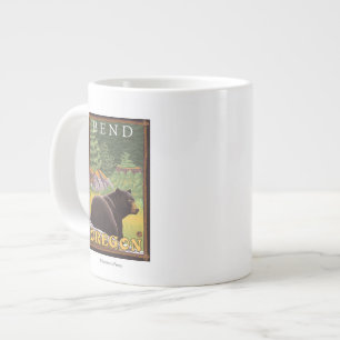 Svart björn i skogen - Bend, Oregon Jumbo Mugg