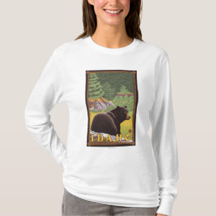 Svart björn i skogen - Idaho Tee