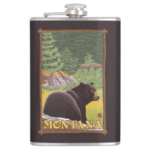 Svart björn i skogen - Montana Fickplunta