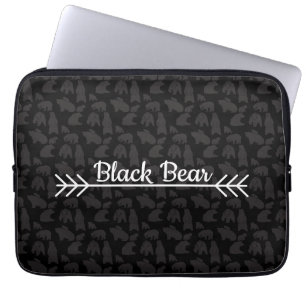 Svart björn laptop fodral