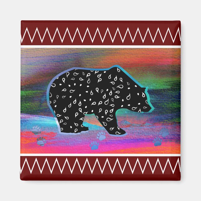 Svart björn magnet (Framsidan)