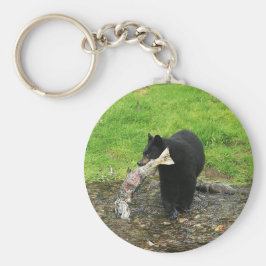 Svart björn nyckelring