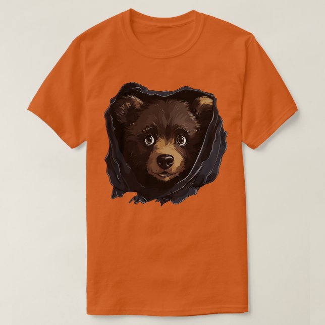 Svart björn t shirt (Design framsida)