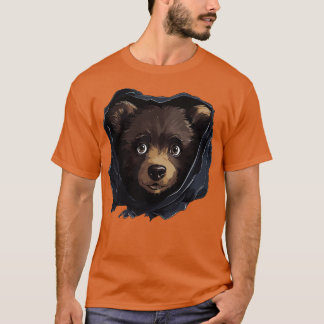 Svart björn t shirt