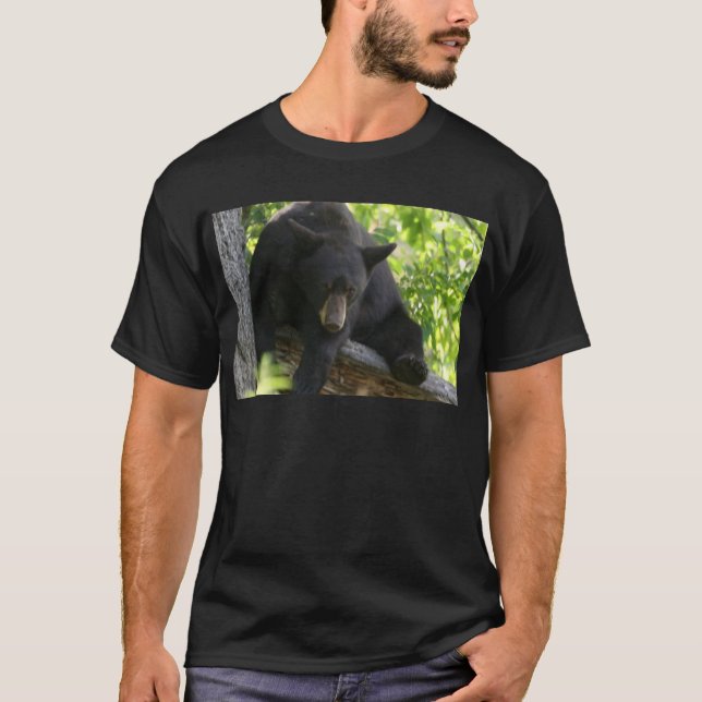 svart björn tee (Framsida)