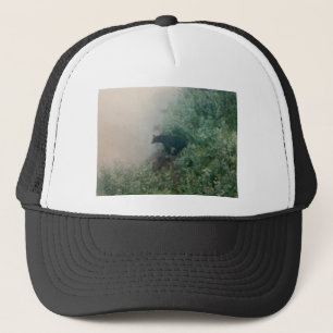 Svart Björn Trucker Hatt Keps