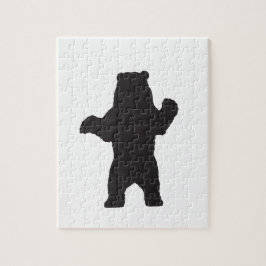 Svart björnpussel pussel