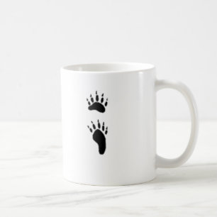 svart björntryck kaffemugg