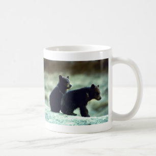 Svart björnungar kaffemugg
