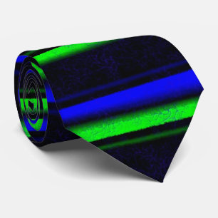 Svart blå Grönt Rand Slips