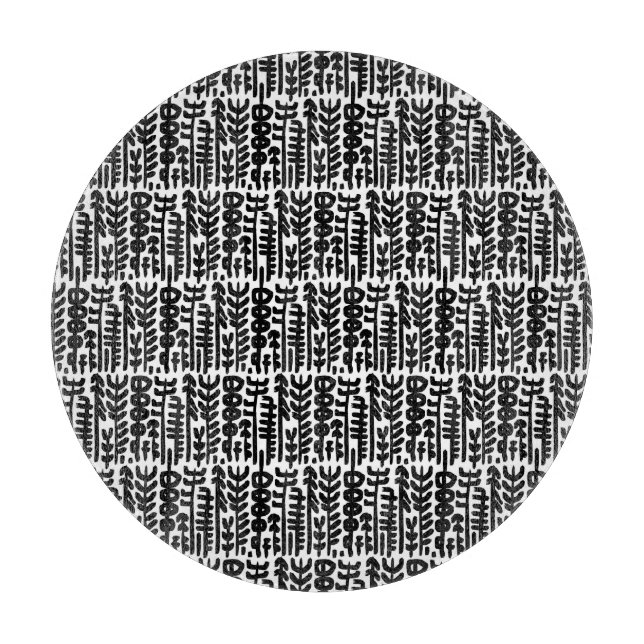 Svart bläck slår trädmönster (Framsidan)