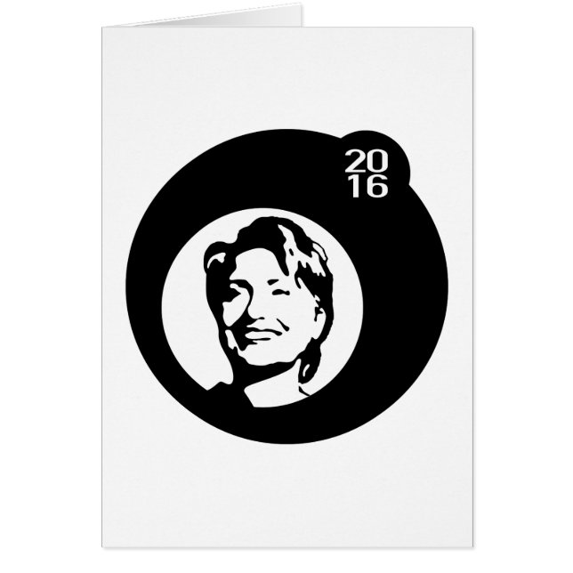 Svart bläckbubbla hälsningskort (Framsidan)