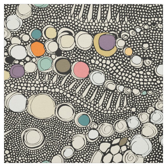 svart bläckfisk i guanskal tyg (Provkarta)