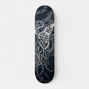 Svart bläckfisk mini skateboard bräda 18,5 cm
