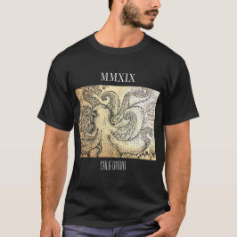 Svart bläckfiskt-skjorta t shirt